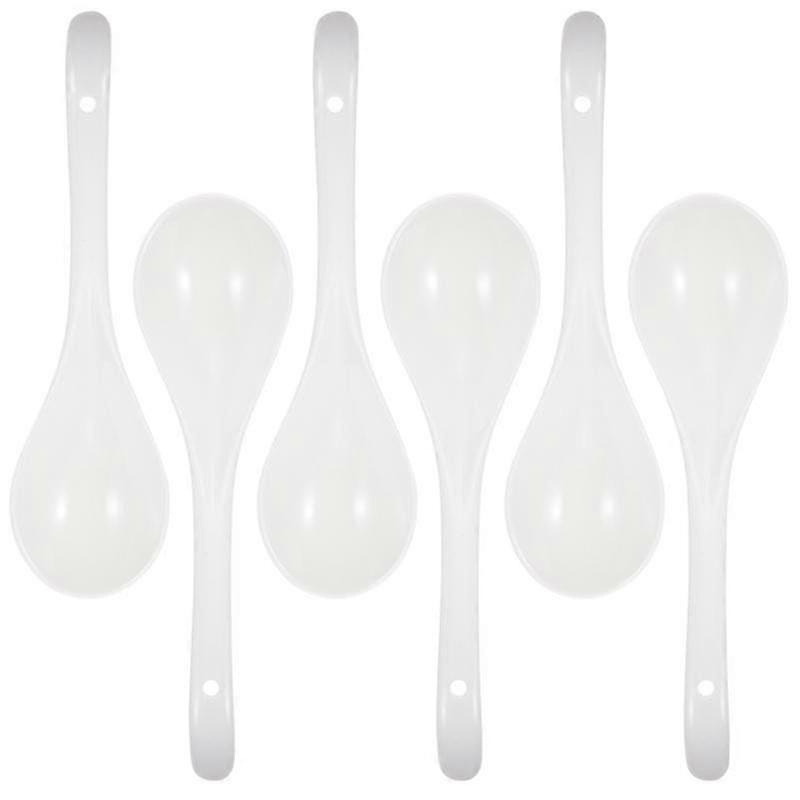 6pcs Kitchen Tableware, Ceramic Serving Spoons