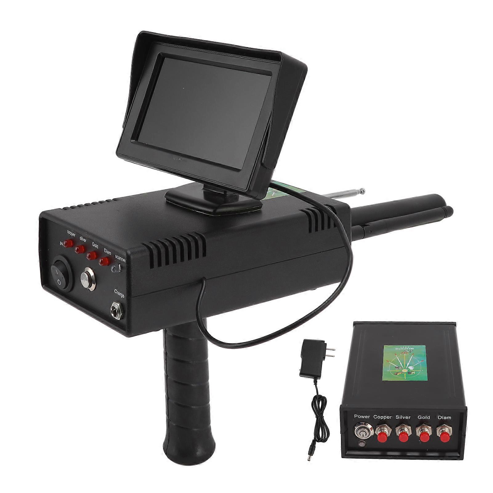 1000 Meters Range Metal Locator Underground 20m Depth Metal Detector with Display for Gold Treasures 100240V US Plug NO.8410