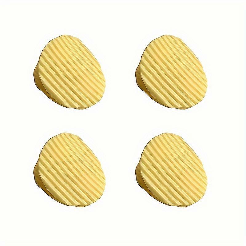 4-Pack Chip-Shaped Multifunctional Clips: Keep Snacks Fresh & Organize Your Space - Cute and Durable