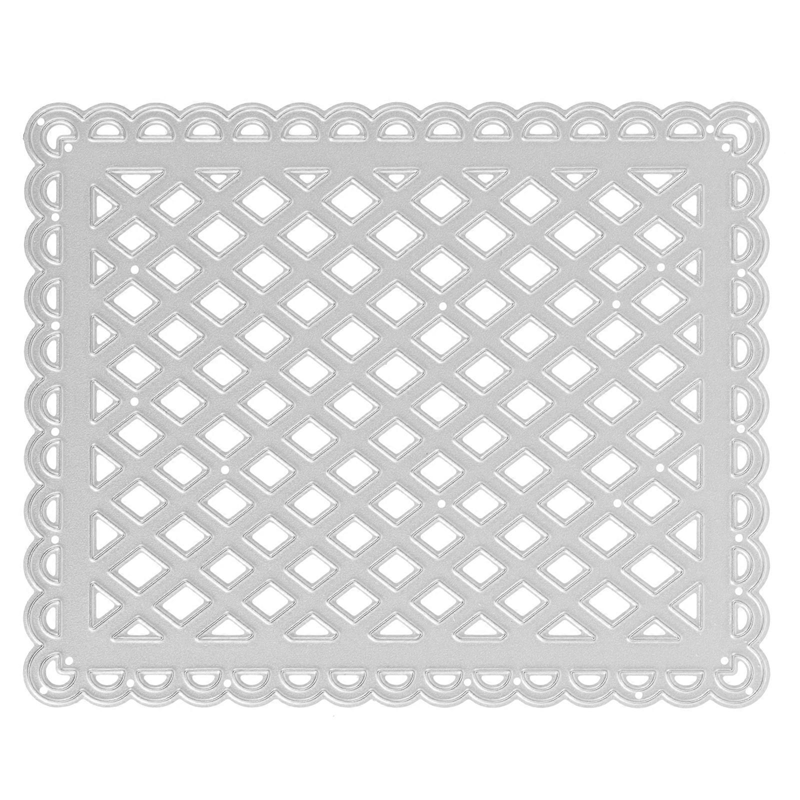 DIY Grid Cutting Die Grid Background Rectangle Metal Die Cut Frame Cutting Die
