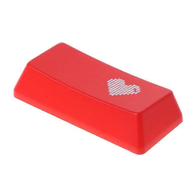 Red Love Heart Pattern Keyboard Keycap Mechanical ENTER/ESC Key Cap Hat for PC Computer Notebook Use Supplies