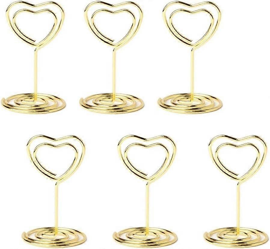 20pcs Mini Place Card Holders Table Number Stand Table Card Holder Wire Table Picture Photo Holder