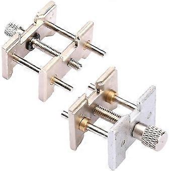 Watch Movement Holder Set 2-in-1 Reversible Metal Watchmaker Clamp Repair Tool 2pcs Industrial Tools