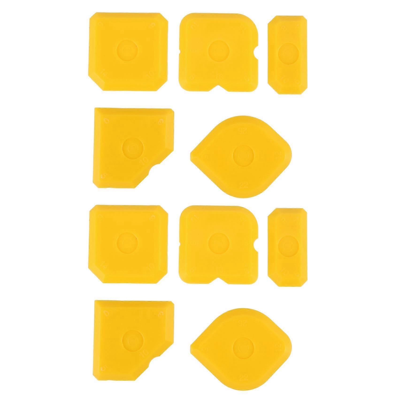 10pcs Scraper Tool Kit Grouting Set Smoothing Trowel Grout Remover Silicone Joint Joint Filler Smoo