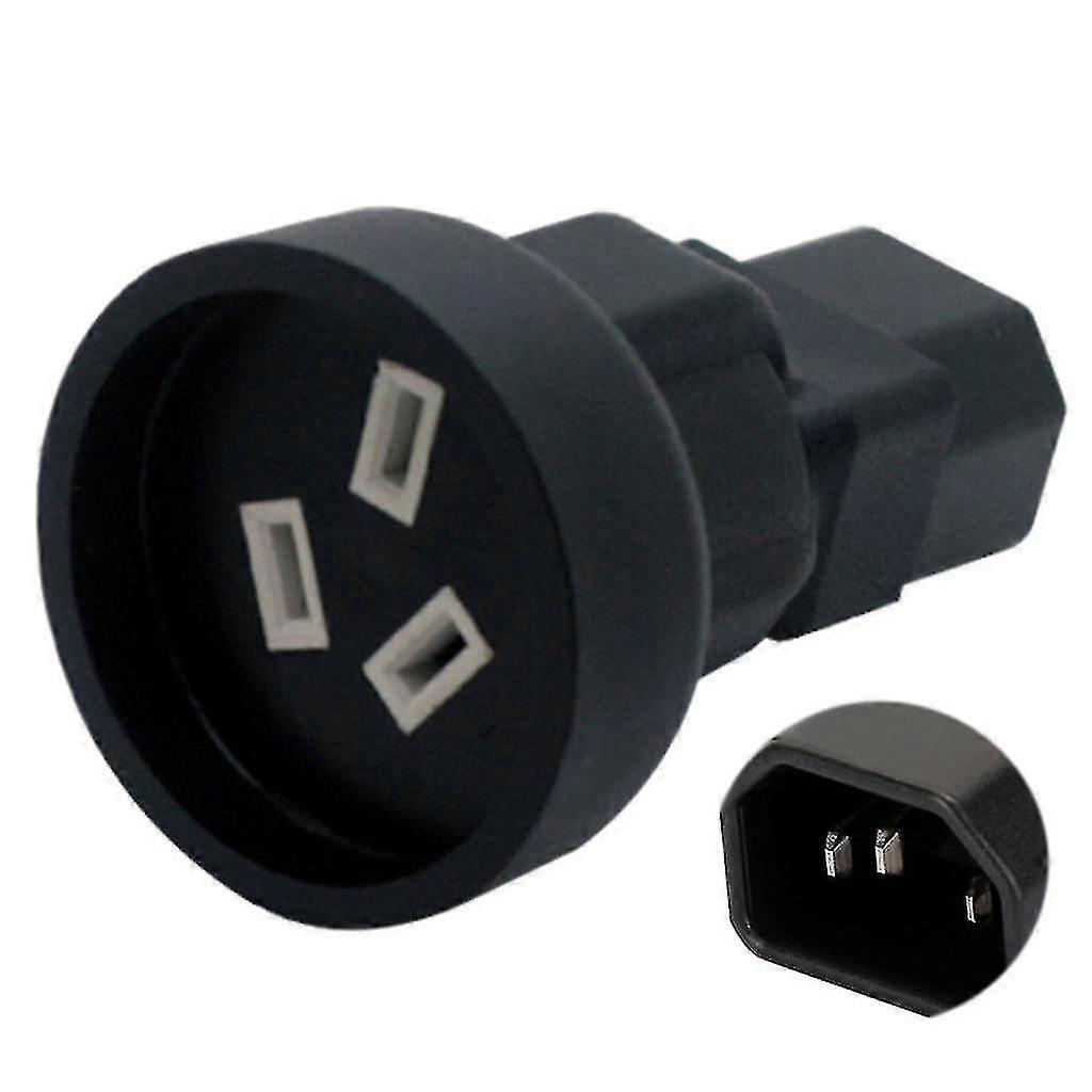 IEC 320 C14/C20 Male to Australia 3-pin Female Power Socket Connector Adapter