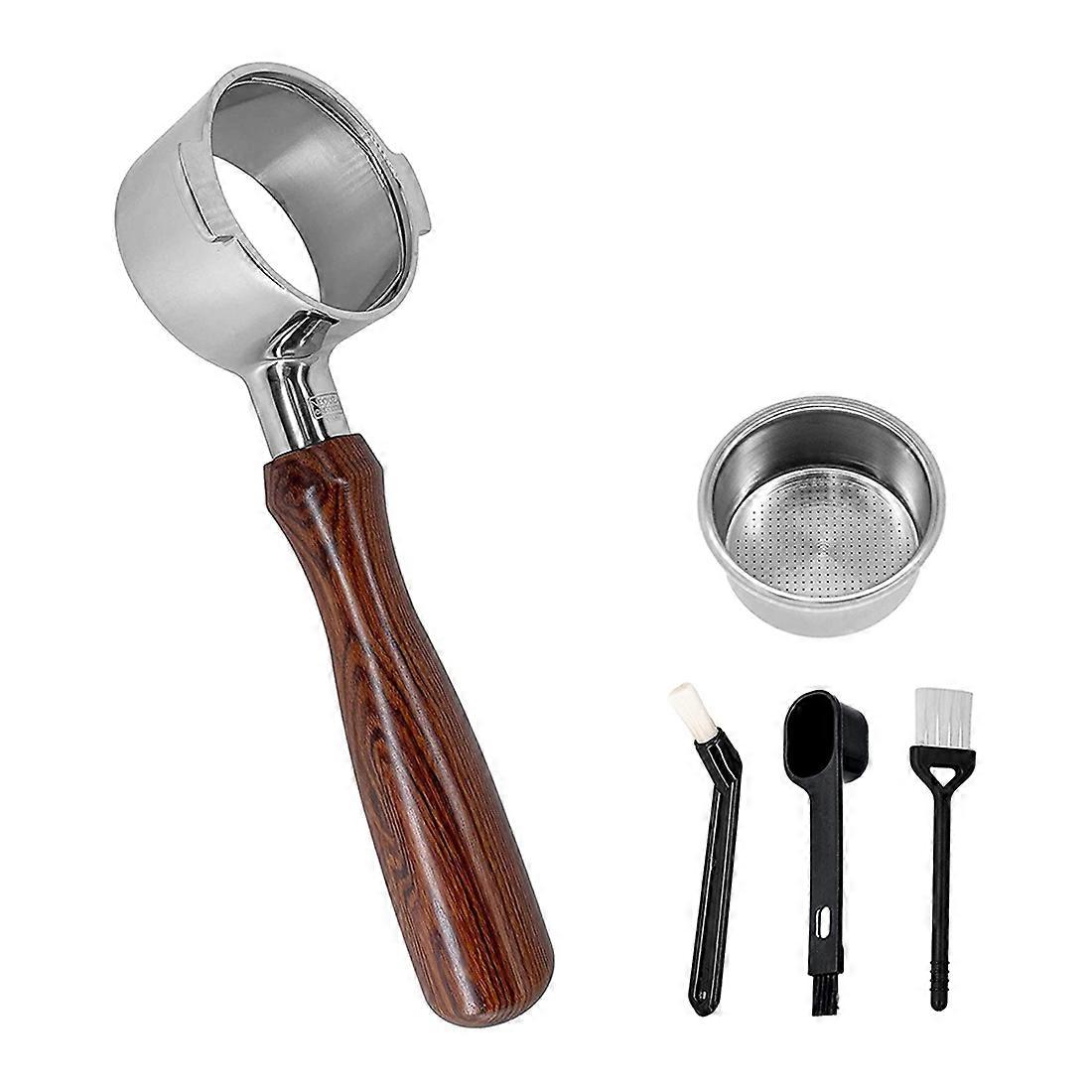 Coffee 51mm Bottomless Portafilter Compatible with Icona ECP ECOV311 Espresso Machine, No Base Filt