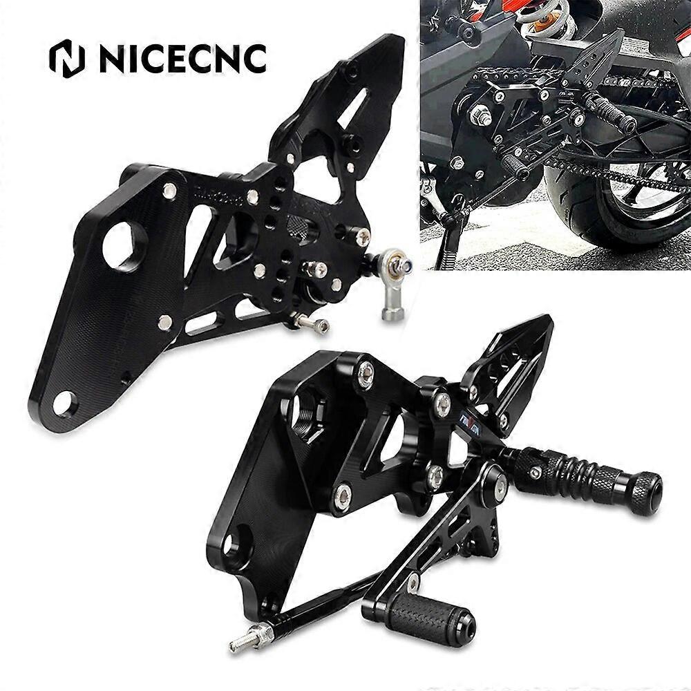 لعام 2022 2023 KTM RC390 Rearsets سباق الخلف التحكم في القدم للدراجات النارية مجموعة خلفية قابلة للتعديل أذرع نقل الفرامل قضيب مسند القدمين كيت