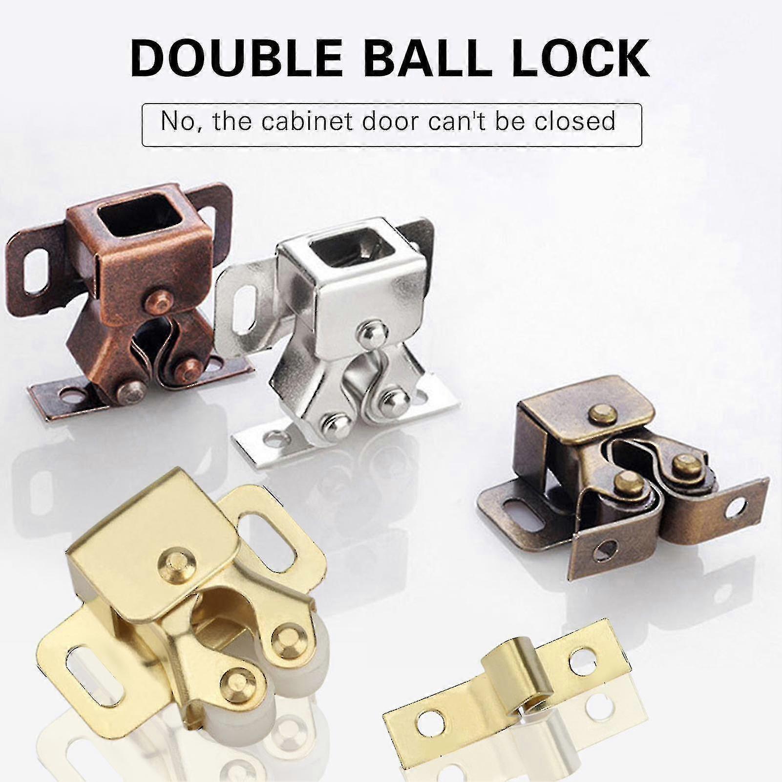 Double Roller Catch With Nylon Roller Ball For Cabinet Drawer Closet