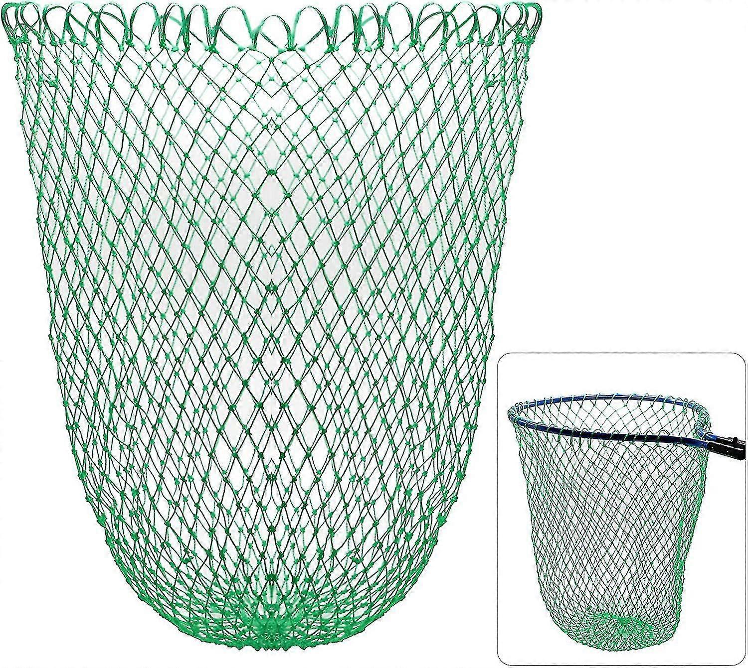 Fishing Net Fish Landing Net Foldable Fishing Replacement Net For Freshwater Saltwater Without Handle-Yvan