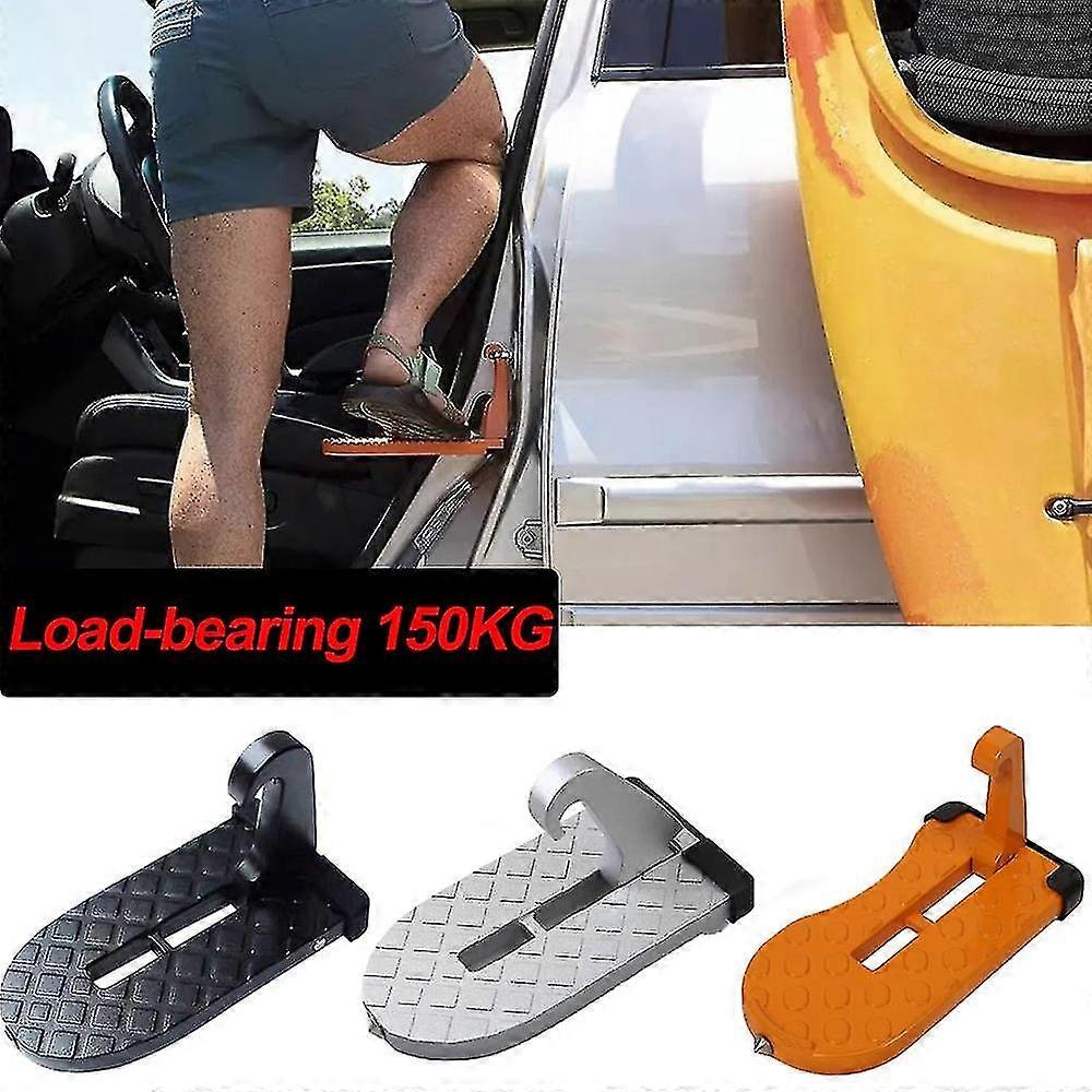 Foldbar bil Tagbøjle Trin Bildør Trin Multifunktions Universal Lås Krog Fodpedal Aluminium Legering Sikkerhedsbil Tilbehør