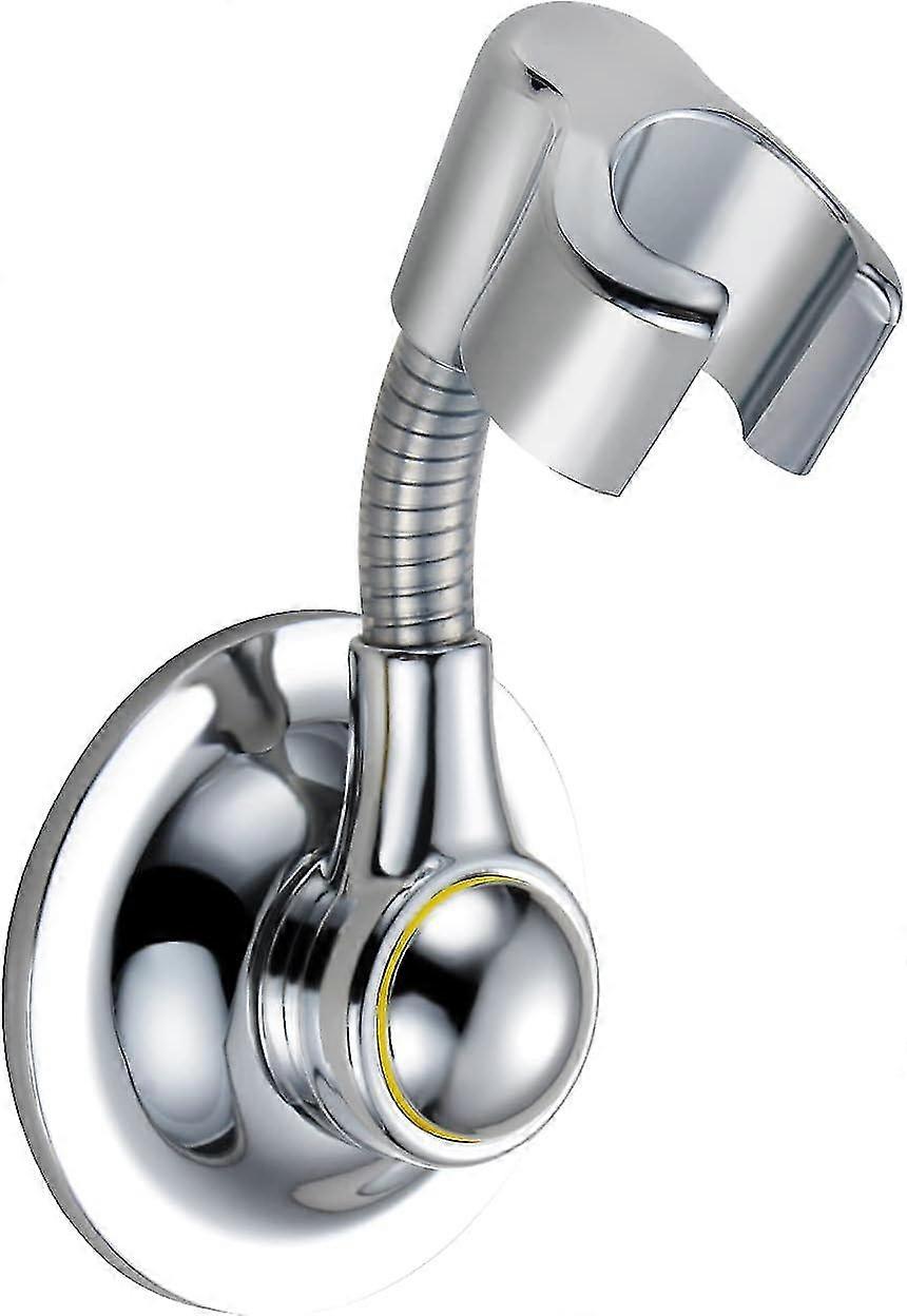 Shower Head Bracket Suction Cup Hand Bracket Height Adjustable Shower Bracket, Multi-Directional Detachable Wall Suction Bracket (H5)