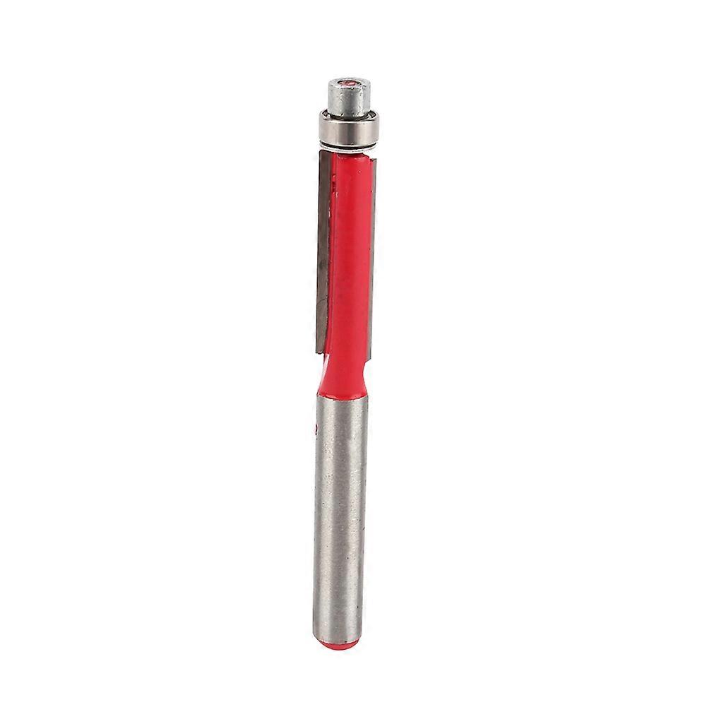 Durable 1/4"End Dual Flutes Straight Shank Trim Router Flush Trim Cutter Bit Tool