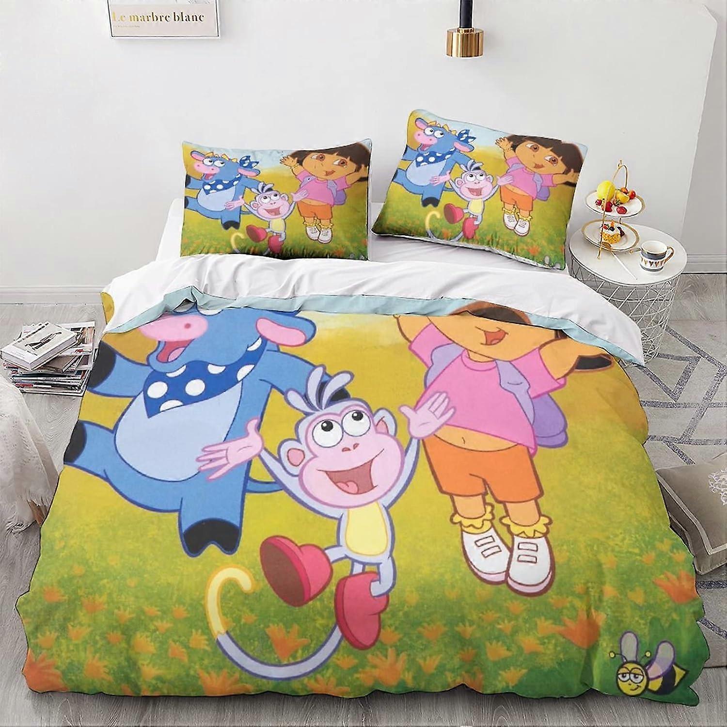 Parts Dora The Explorer Microfiber Duvet Cover Dora The Explorer Print