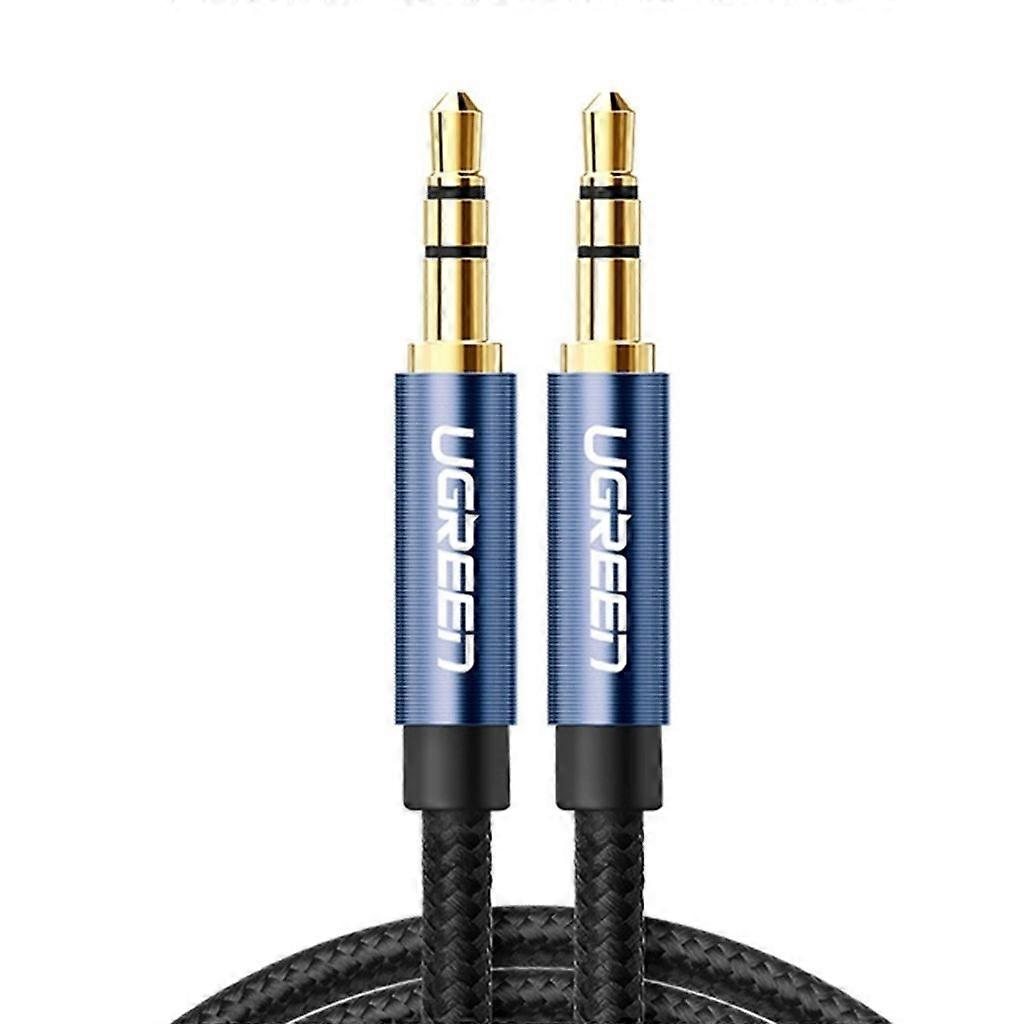 Ugreen AUX Audio Minijack 3,5 mm kabel samec na samec, 3 m - modrý