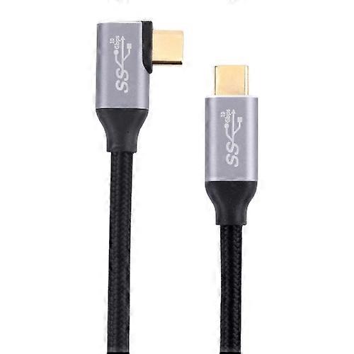 USB-C / Type-C Male to USB-C / Type-C Elbow Transmission Data Cable