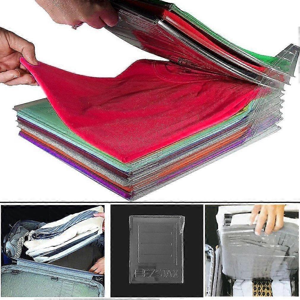 Clothes Fold Board Clothing Organization System Travel Closet Drawer Stack