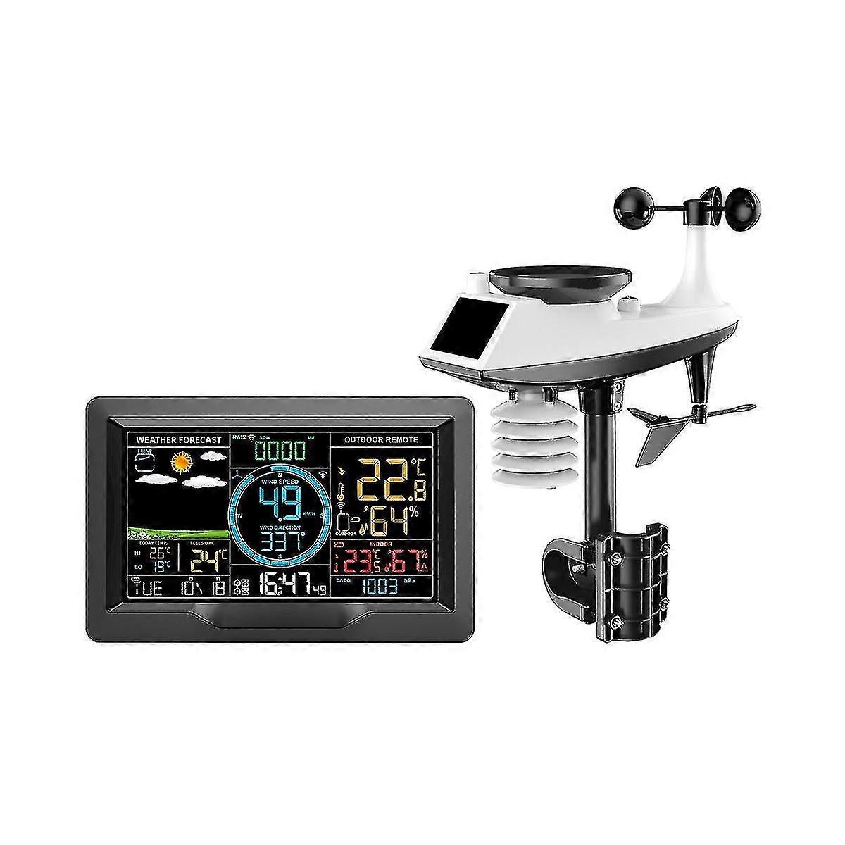 Pt3390a Wireless Weather Station Temperature Humidity Sensor Wind Direction And Speed Barometric Al