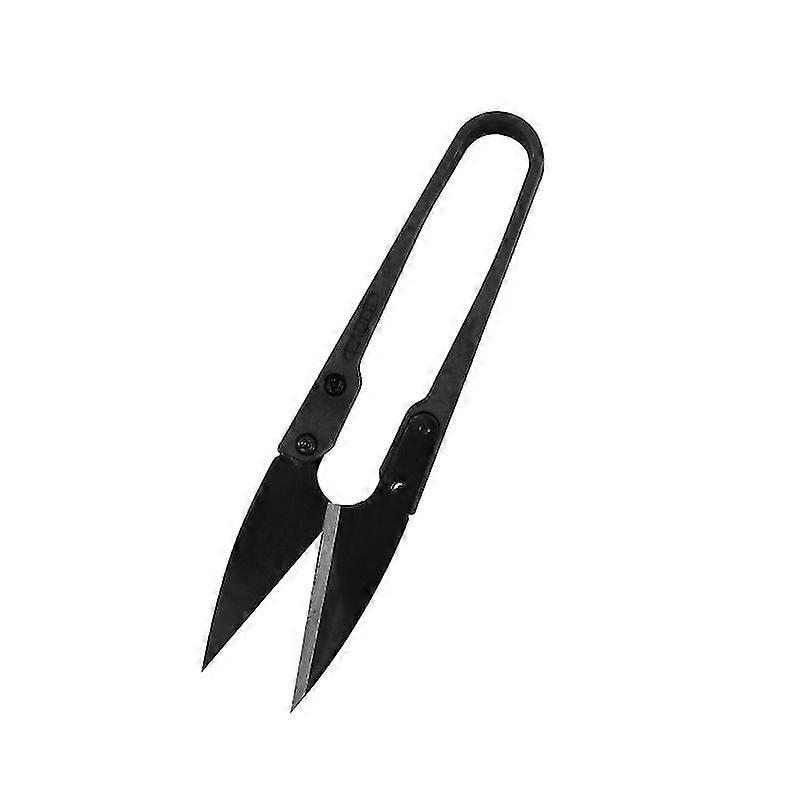 Black Sewing Scissors Yarn Shears U-shape Sewing Scissors Thread Cutters Home Trimmer (black) (1pcs)