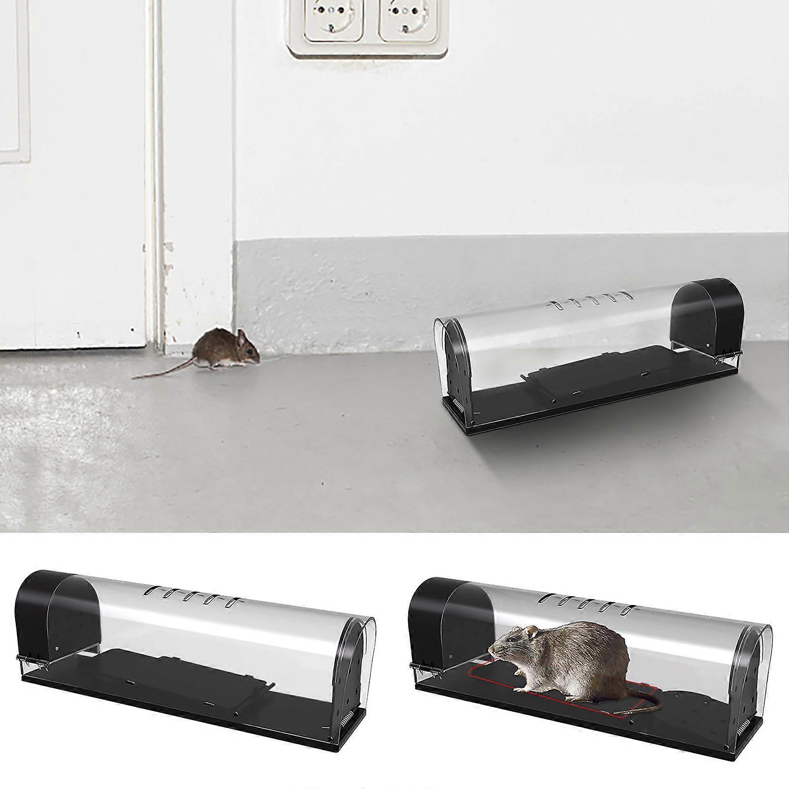 Humane Mouse Trap, Live Catch Release, Easy To Set Live Mouse Traps, Effective Reusable Rat Traps For Indoor/Outdoor Use, Kids/Pets Safe.