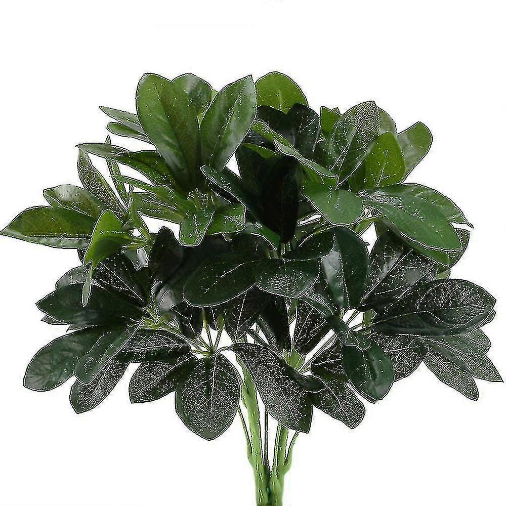 Artificial Shrubs Plants Fake Silk Schefflera Bushes Greenery Leaf