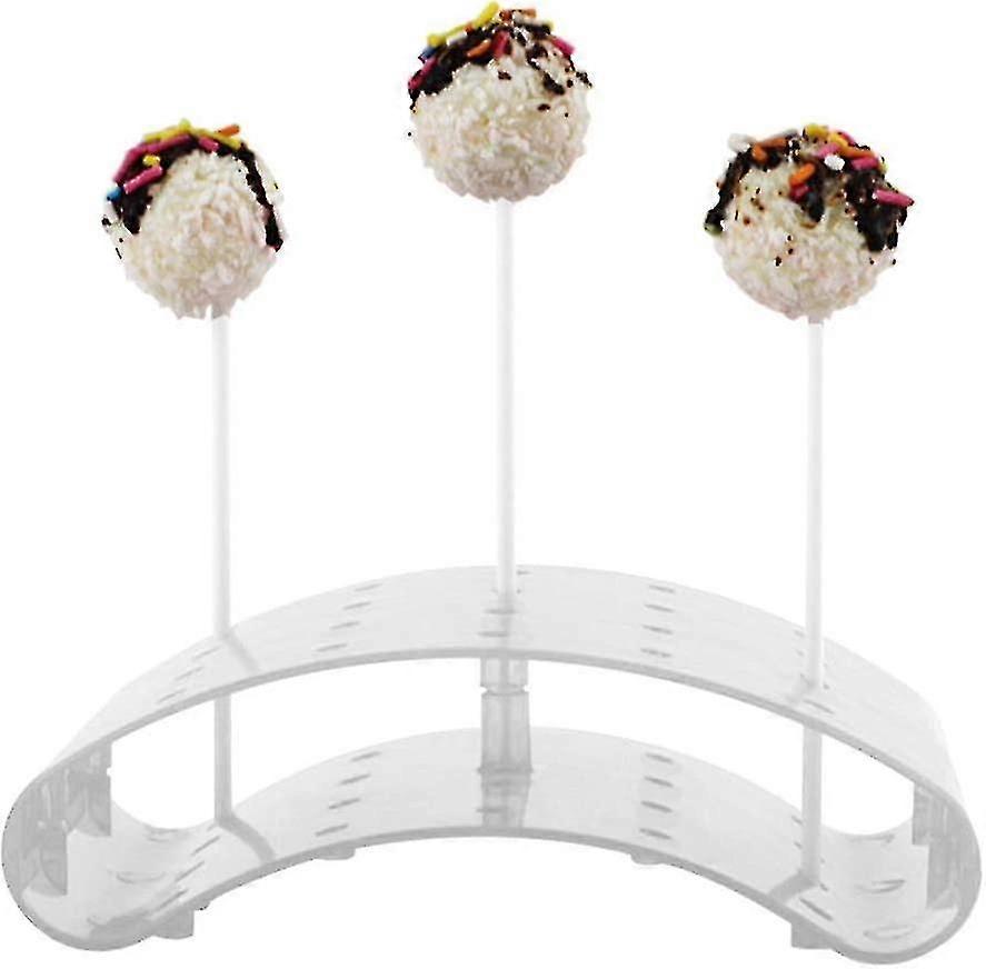 Lollipop Holder For Up To 20 Cakepop, Transparent Display Decoration Server Base Shelf