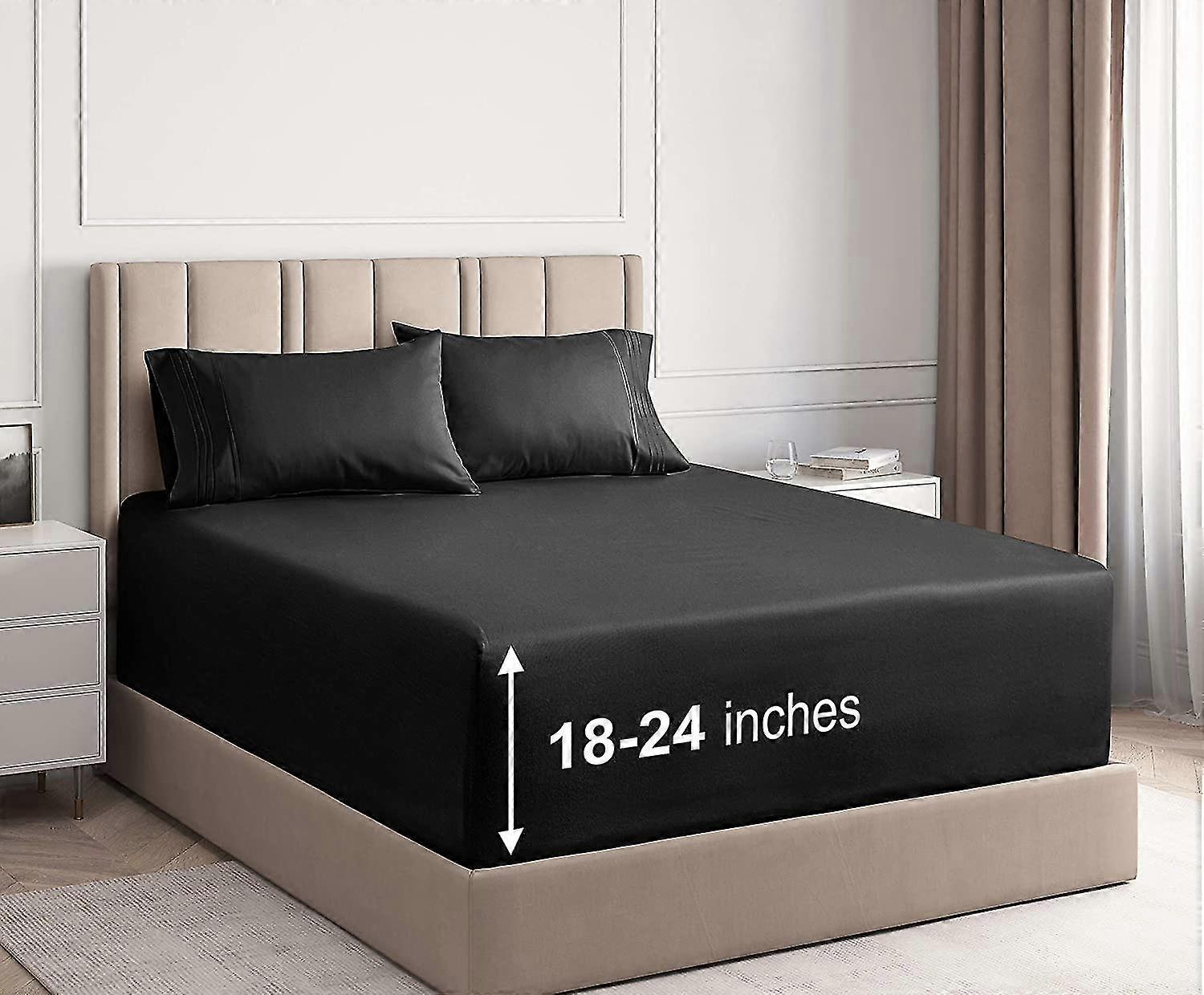 Extra Deep Pocket Sheets-4 Piece Sheet Set-full Sheets Deep Pocket-extra Deep Pocket Full Sheets-deep Fitted Sheet Set-extra Deep Pocket Full Size She