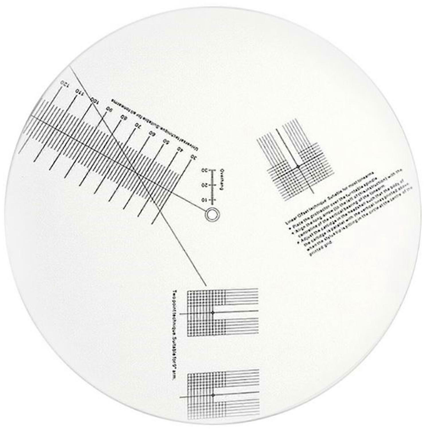 Anti-Sliding LP Vinyl Record Pickup Calibration Plate Distance Gauge Protractor Adjustment Tool Rul