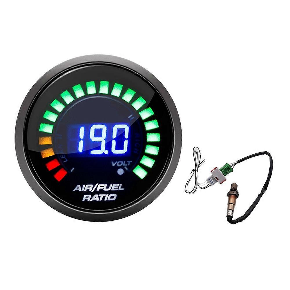 2 52MM Air Fuel Ratio Gauge With Narrowband O2 Oxygen Sensor 0258006028 Afr Gauge Meter Rich Lean For Gasoline Car 12v I369832324