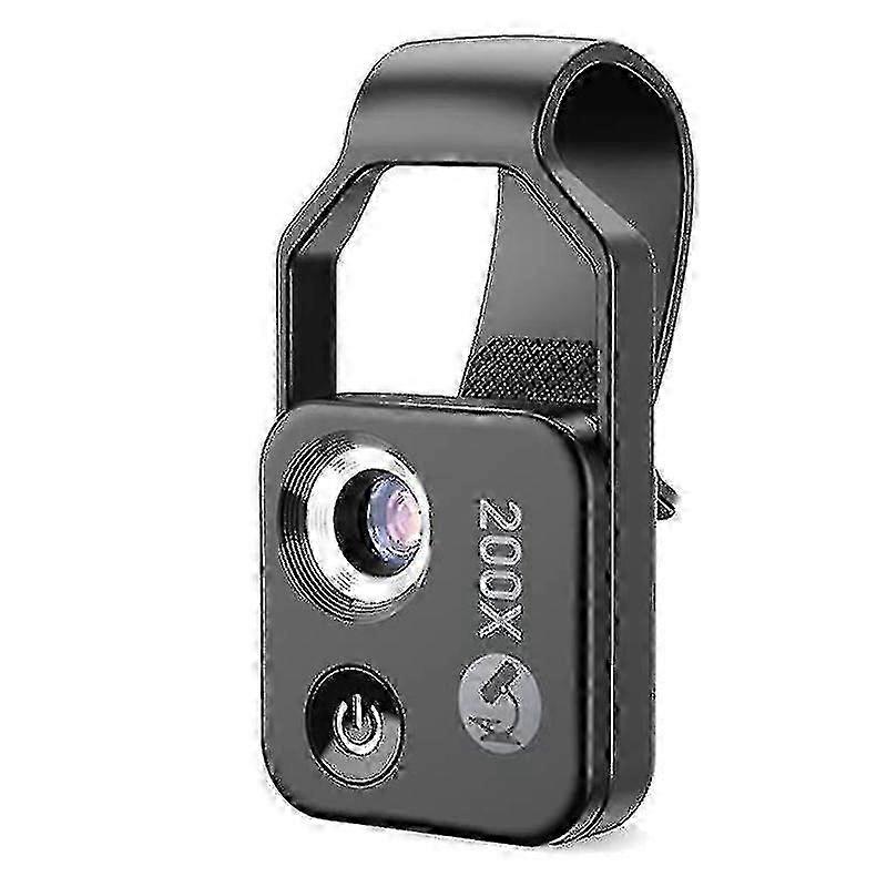 200X Handy-Mikroskop-Zubehör mit CPL-Linse, tragbares Mini-Digitalmikroskop mit LED-Licht / Universal-Clip