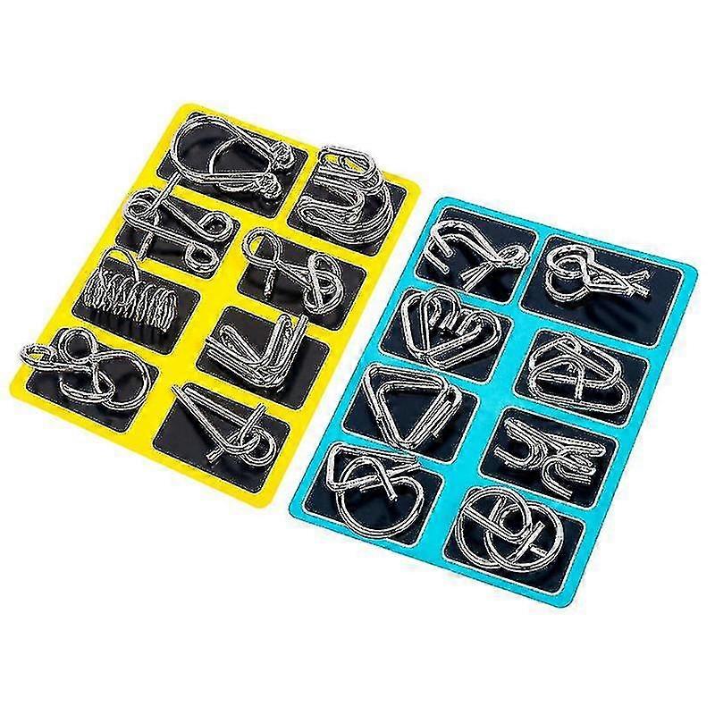 16pcs Brain Puzzle Set