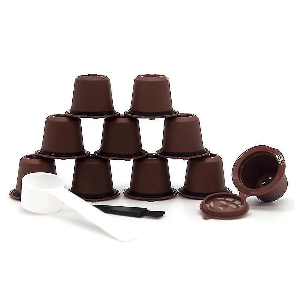 10pcs For Nespresso Refillable Reusable Coffee Cup Machine Filter,a