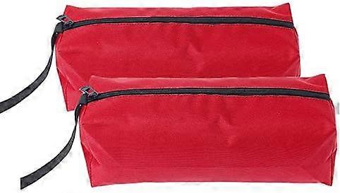 2 Pack Tools Organizer Pocket Canvas Small Tool Bag (S, Red)