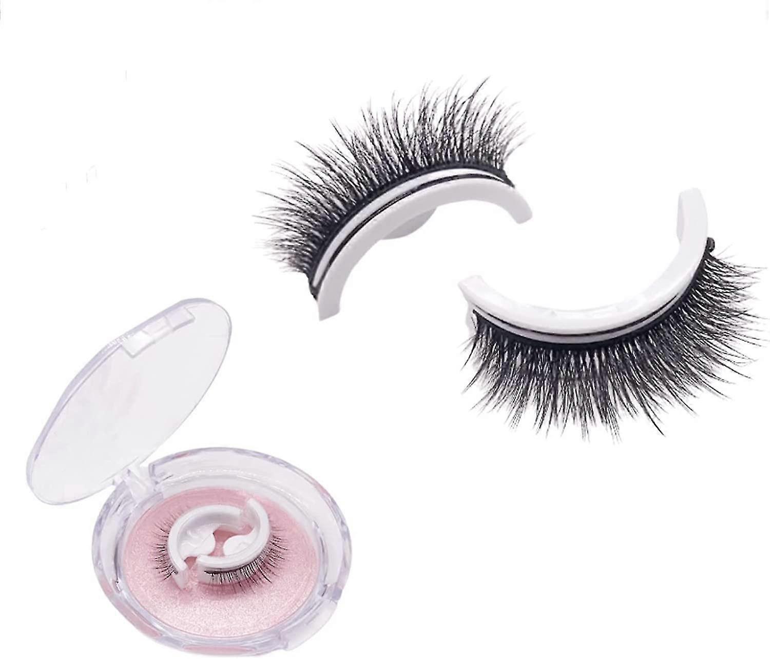 Reusable Adhesive Eyelashes, False Lashes 3D Self Adhesive False Eyelash