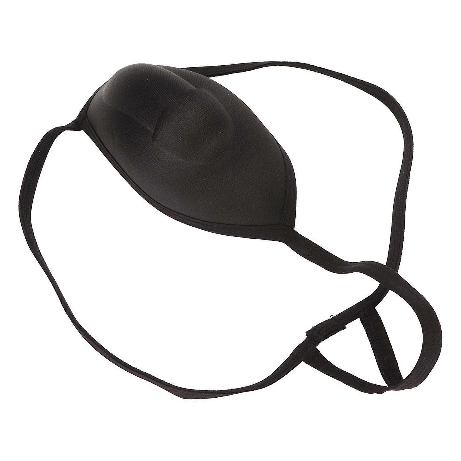 Men String Underwear T Shaped Cotton Pouch Men T Shaped Lingerie Black for Running Sports M