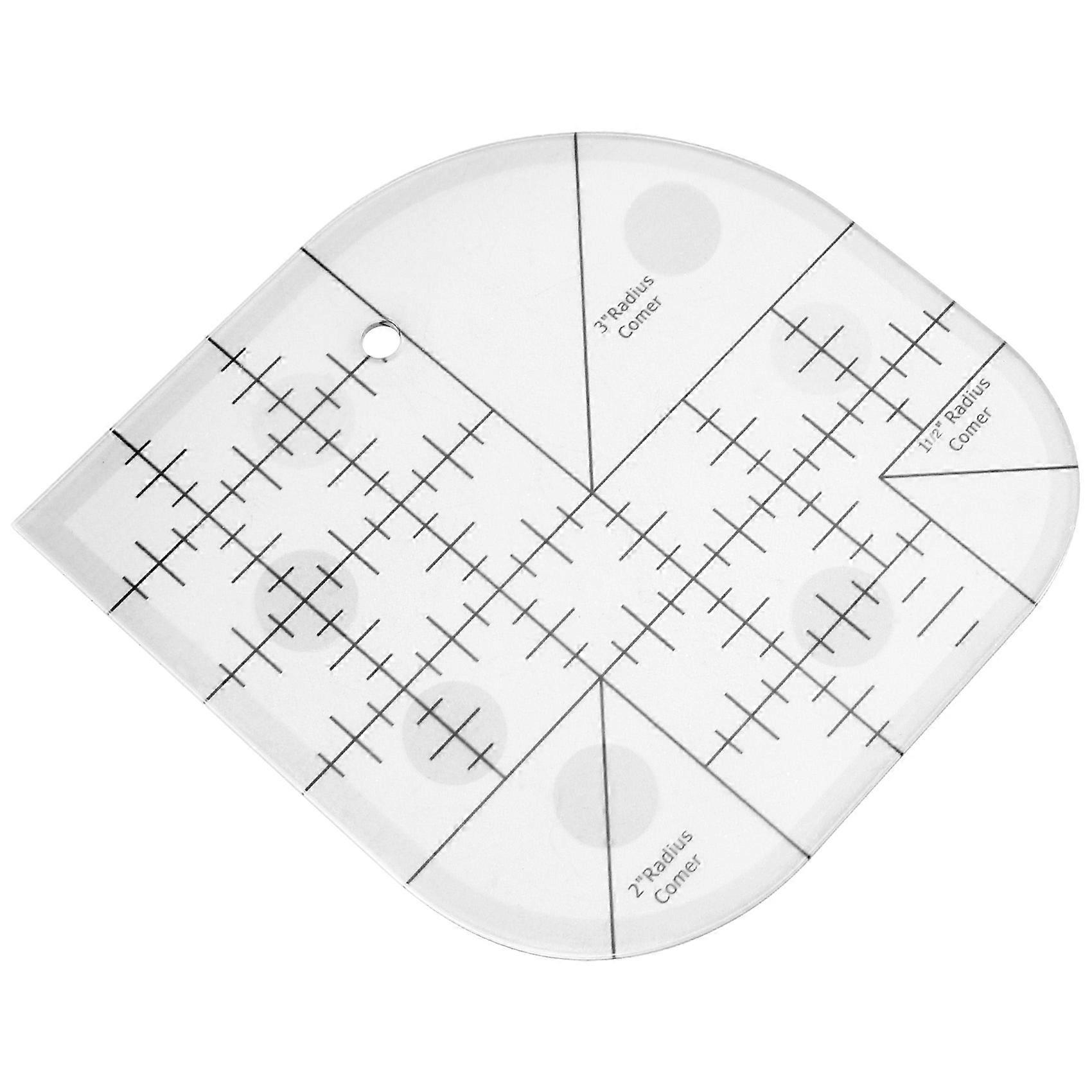 Curved Corner Cutter Quilt Ruler, Sewing Patchwork Ruler Sewing Template Patchwork Tool,DIY Sewing