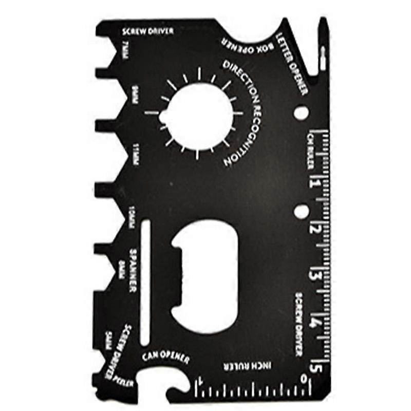 16-in-1 Credit Card Multitool For Men | Metal Survival Card | Credit Card Knife Wallet Tool | Bottle Opener Card