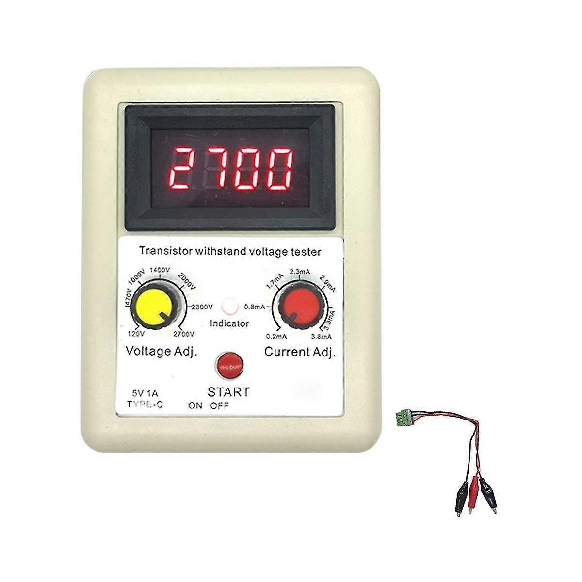 Voltage Capability Igbt Transistor Tester Diode Mos Triode Led Voltage Testing Tool Withstand Voltage Tester White+red