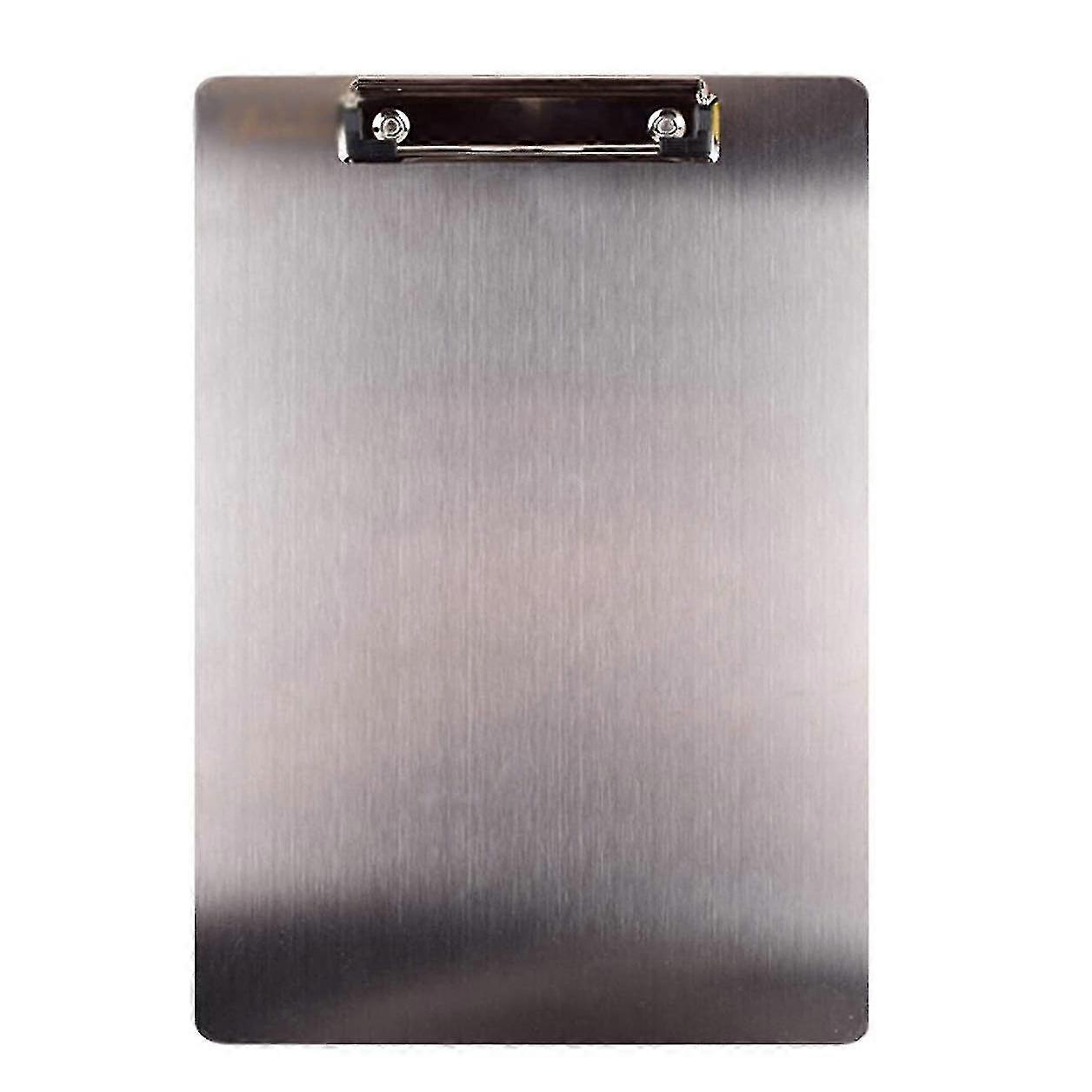 Metal Clipboard Folder A4 Stainless Steel Clip Board Bill Folder Writing File Board Splint For Busi Chumian