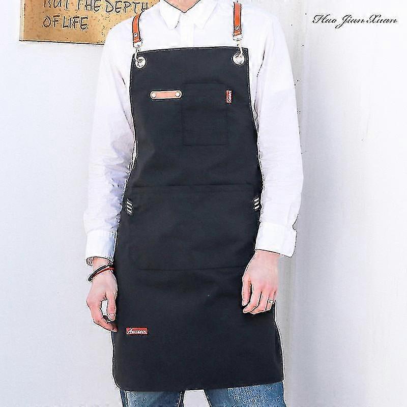 Unisex de lucru șorț Canvas șorț Bib reglabile bucătărie șorț
