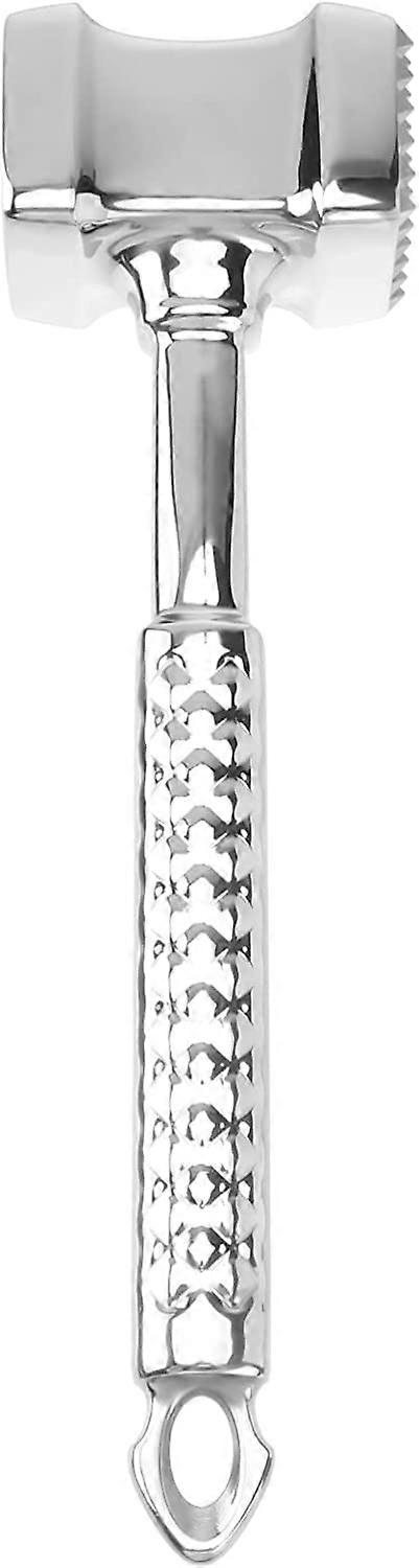 Meat Tenderizer Stainless Steel Hammer Mallet Tool Dual- Spiked- Sided Tenderizers Softener for Tenderizing Steak Beef Chicke Lamb and Minced Meat (si
