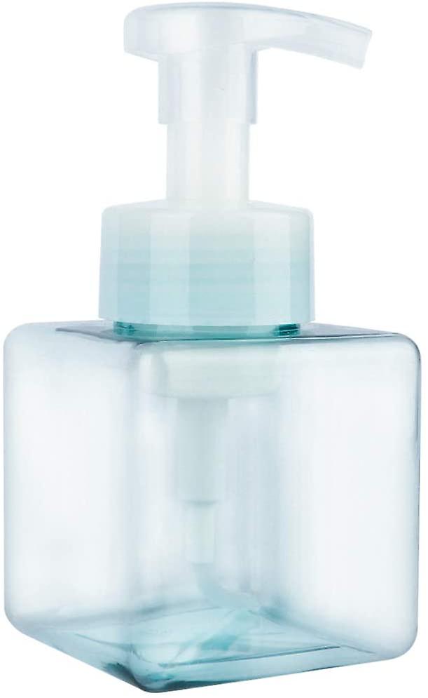 250ml Empty Pump Bottle, Transparent Pink Plastic Foaming Pump Dispenser Blue