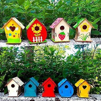 Créez Votre Propre Ensemble De Nichoirs à Oiseaux Kit De Bricolage Maison Pour Oiseaux En Bois Pour Enfants Et Adultes Pour Le Jardin Kit D'auto-assemblage De Nichoirs Kits De Boîtes