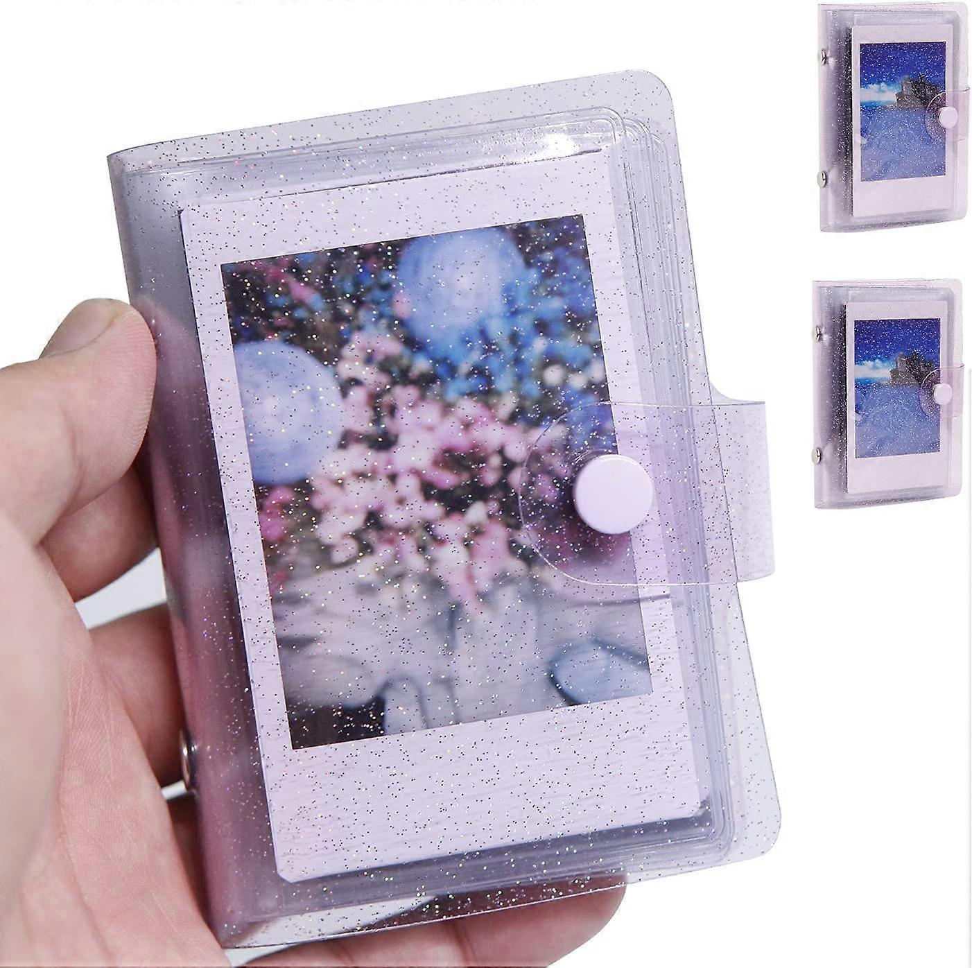 36 Pockets Mini Photo Album for Fujifilm Instax Mini Instant Film, Polaroid Snap, Z2300, SocialMatic Instant Cameras & Zip Instant Printer (Purple)