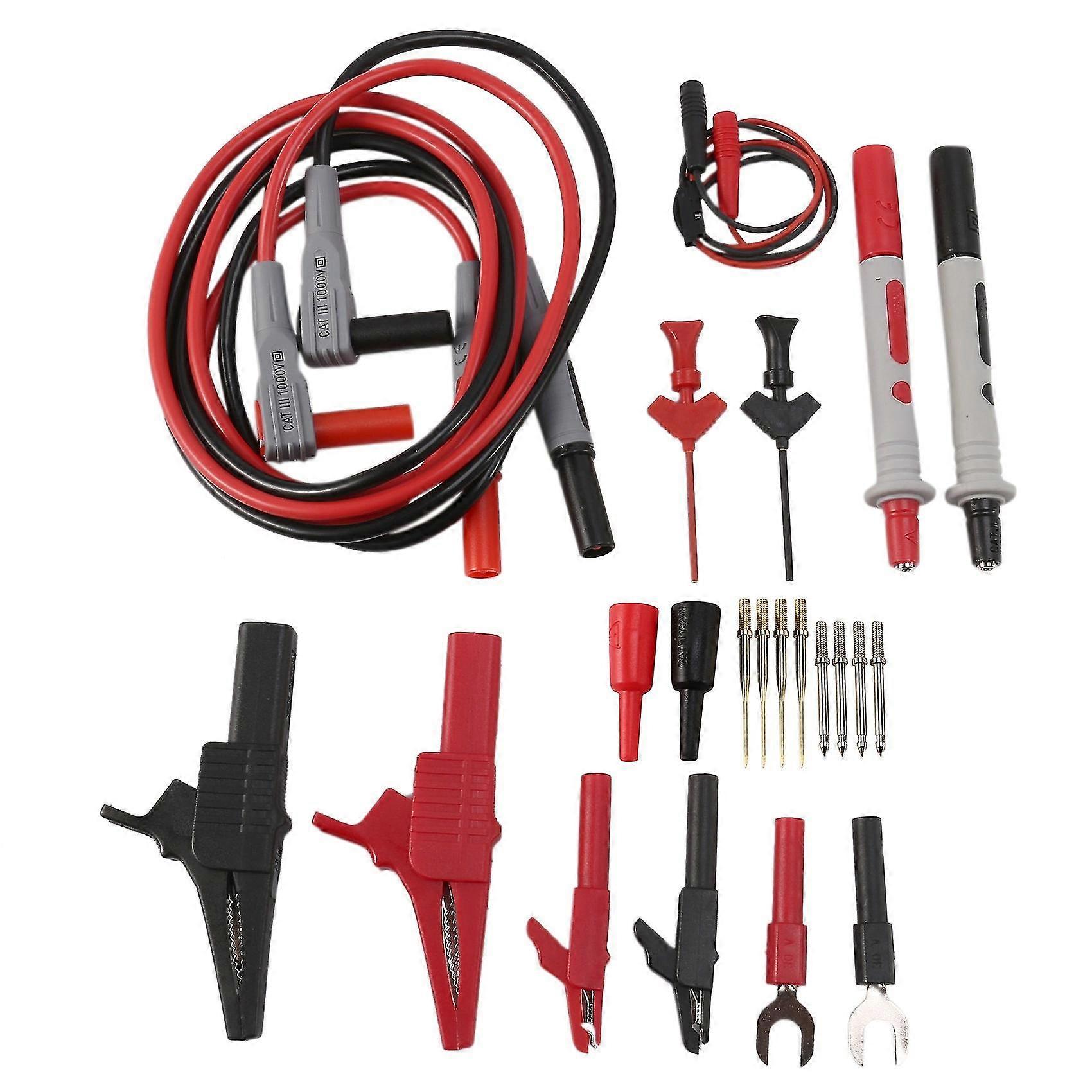 22Pcs Multimeter Test Lead Kit for Electrical Multitester Leads Automotive Multimeter Probe Replace