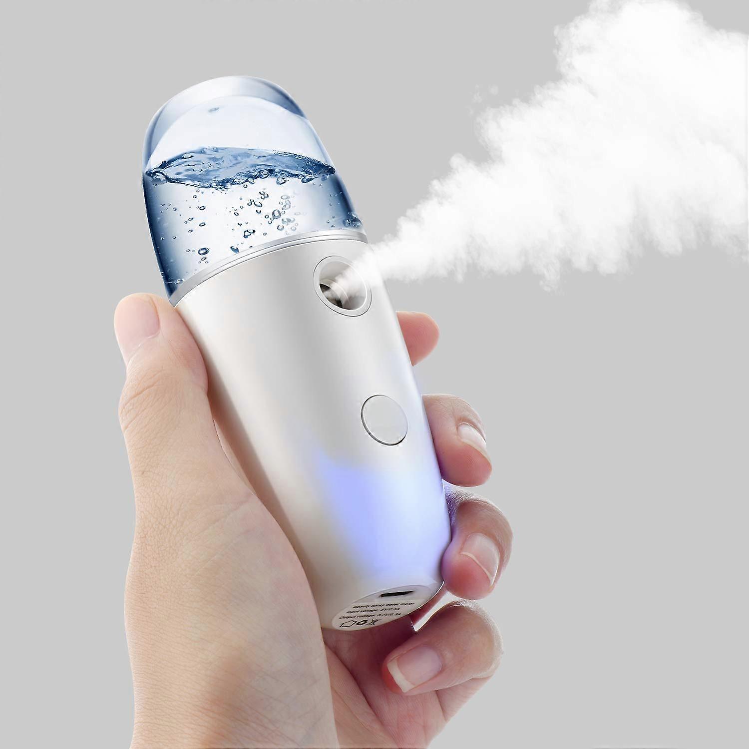 Elektriske små sprayflasker, håndholdte påfyllbare Travel Mini Empty Continuous Spray Bottles