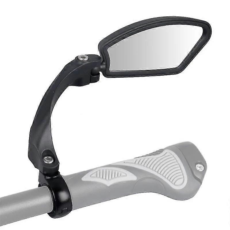 Bicycle Rear View Mirror, Handlebar Bicycle Mirror, Hd, Impact Resistant, Glass Lens, Adjustable, 360 Rotation Check