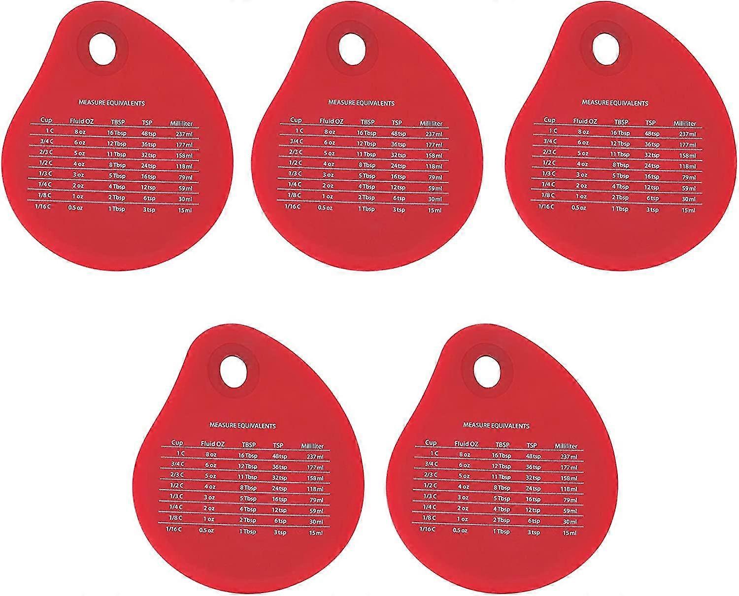 5 Pcs Silicone Bench Scraper