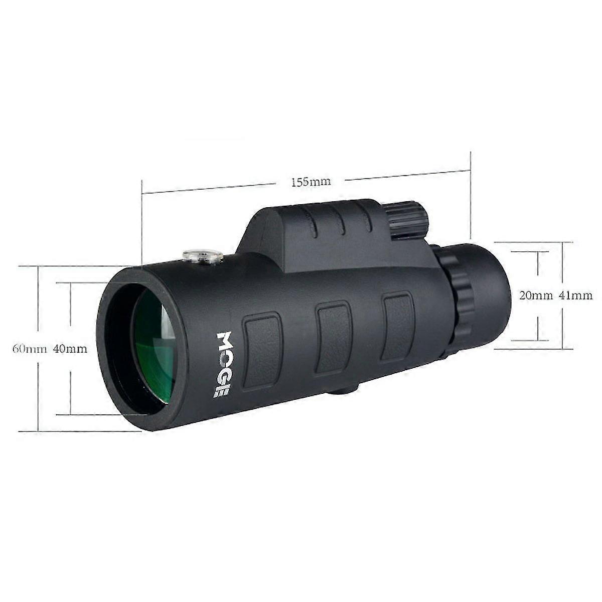 40X60 Focus Zoom Hd Lens Monocular Telescope Tripod Mobile Phone Clip Outdoor