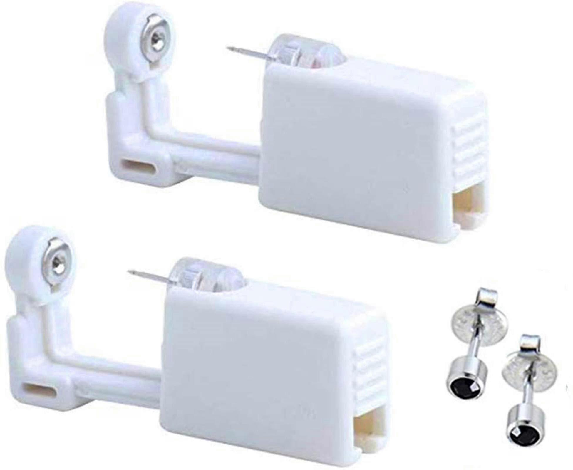2pcs Self Ear Piercing Gun Earring Disposable Piercing Kit No Pain Easy Use Ear Piercing Gun Kit Tool With Stud