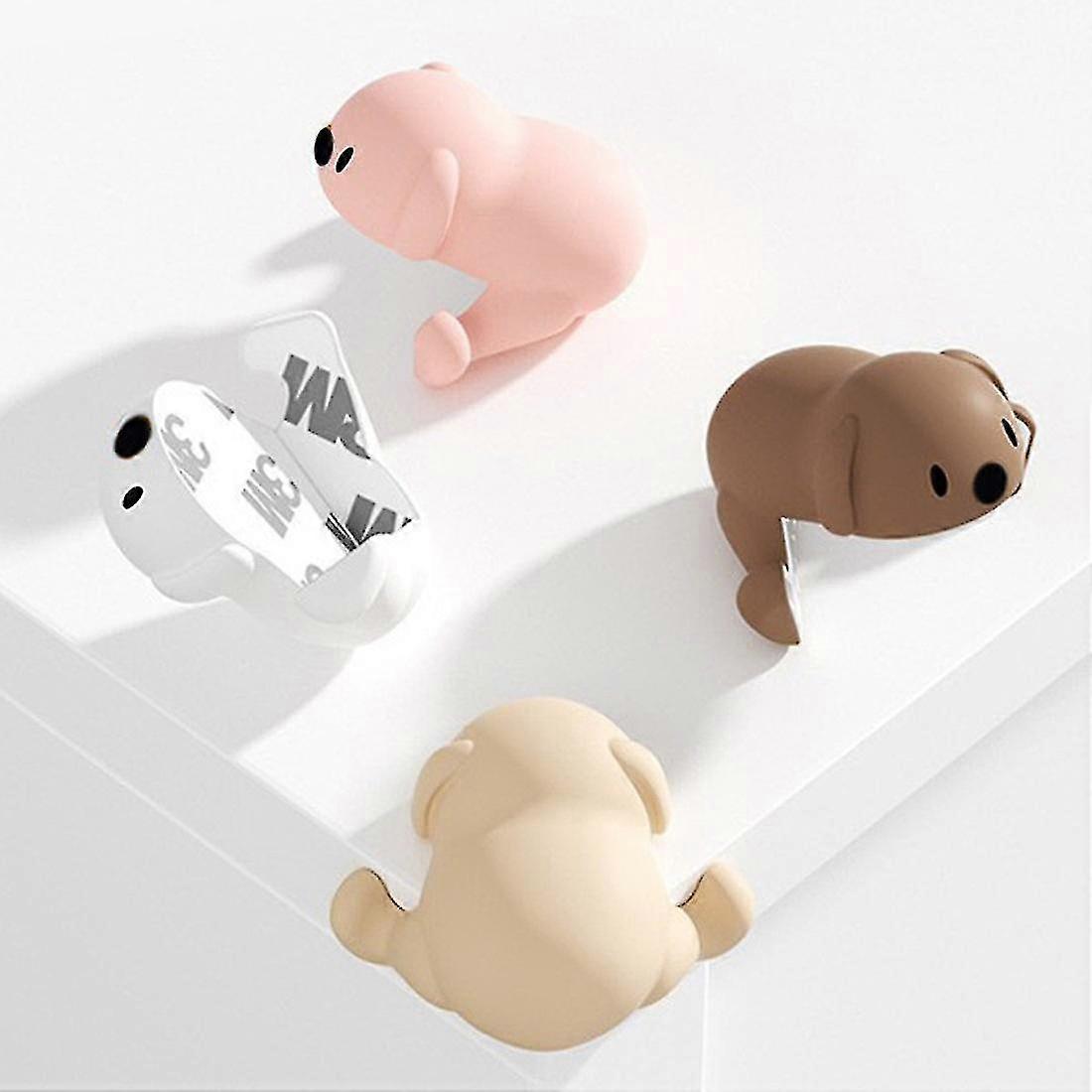 Coin de table de sécurité, forme d’animal Silicone Table Corner Protector Cartoon Anti-collision Coin Chil